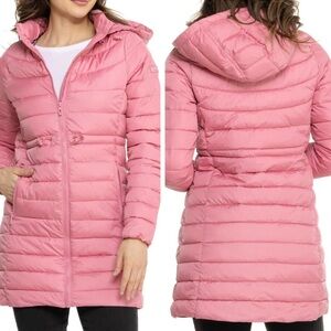 NEW Spyder Glacier Shield Long Jacket - Insulated Mauve Rose Pink Size LARGE